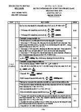 Đáp án đề thi tuyển sinh vào Lớp 10 THPT chuyên Bắc Giang môn Vật lý - Năm học 2018-2019 - Sở giáo dục và đào tạo Bắc Giang
